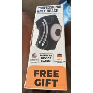 Dr Brace Professional Knee Brace Side Stabilizers Gel Pad size L Free Gift